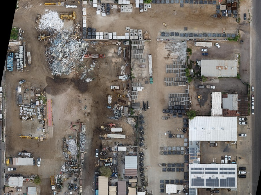 Aerial view of Hendrix Metals Glendale Yard